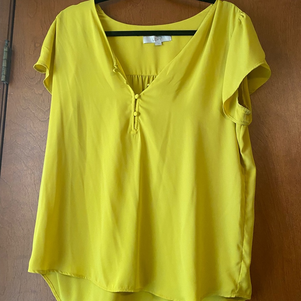 Loft short sleeve blouse